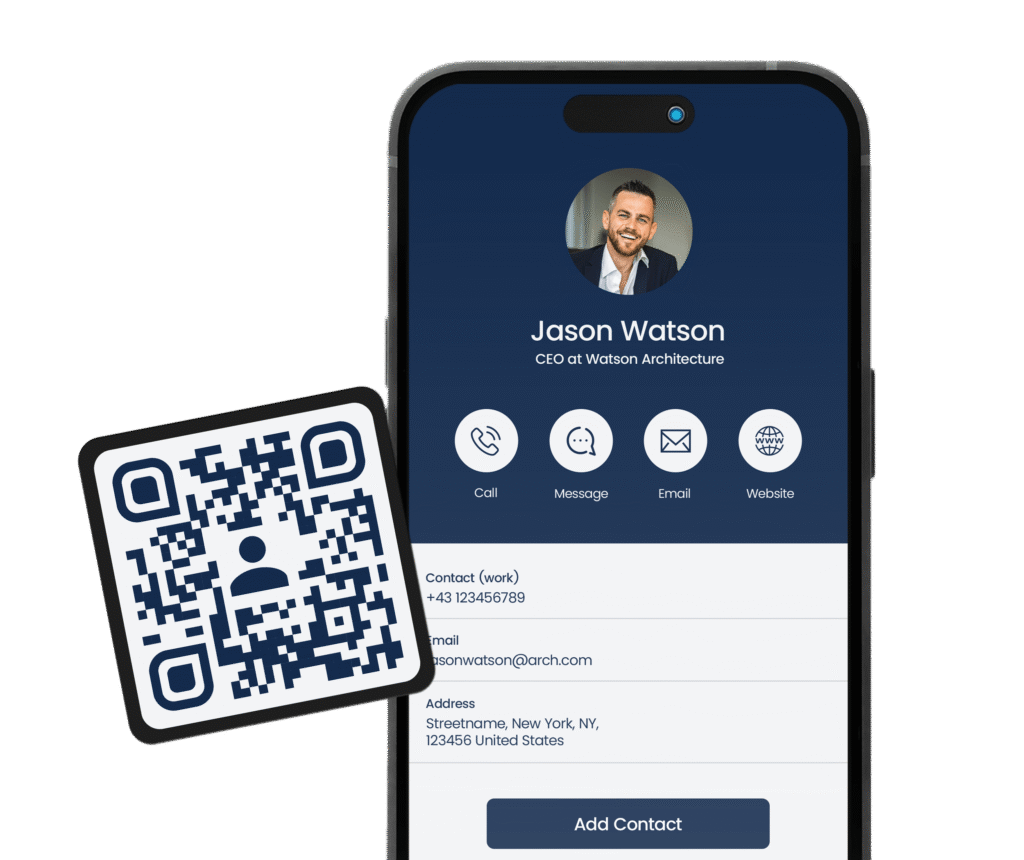 vCard QR Code Concept